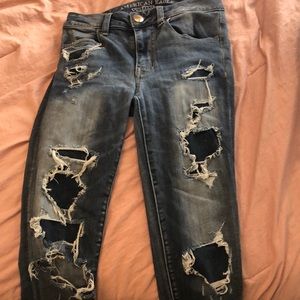 hi rise super stretch American Eagle outfitters